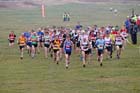 Senior Men's start, North East Harrier League, Wrekerton, Gateshead.
